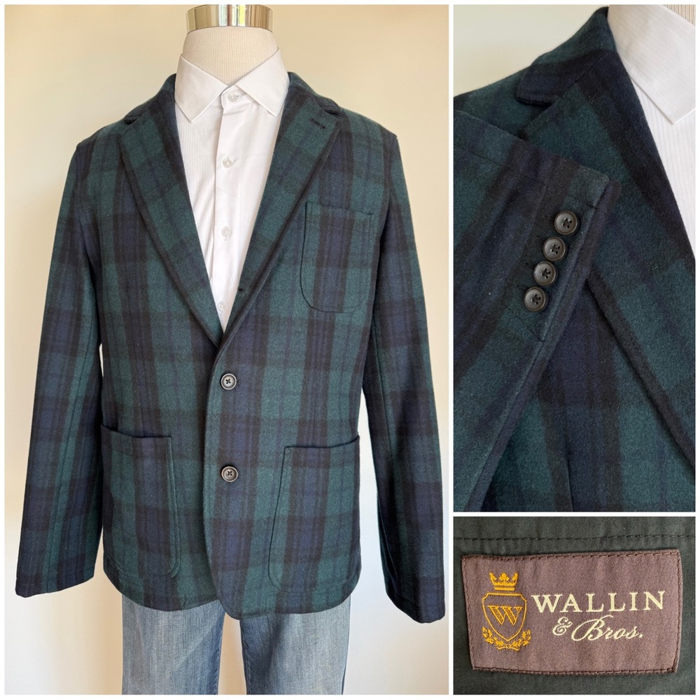 Vtg Tartan Plaid Wallin & Bros. Men’s Sportscoat